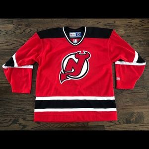 Vtg CCM New Jersey Devils Hockey Jersey Large NHL